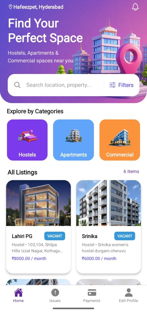 Tenant App Screenshot 1